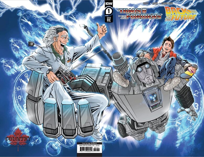 Transformers Back To The Future 1   Hugh Rookwood Exclusive Comic Cover (1 of 1)